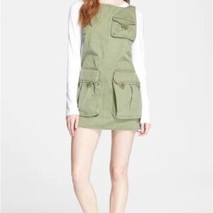 Marc Jacobs Green and White Dress